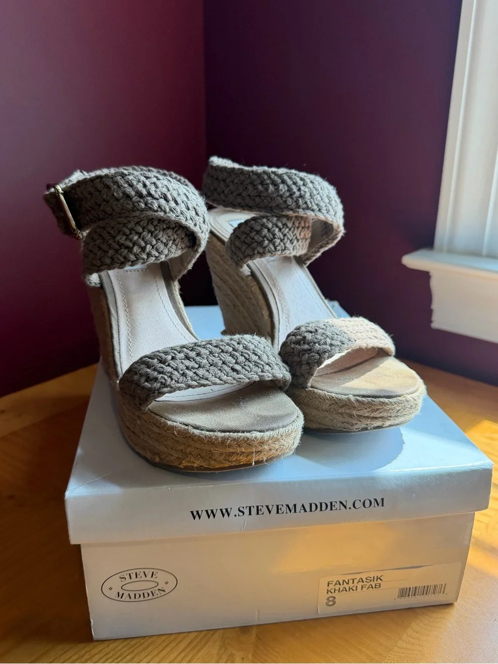 Steve Madden braided khaki